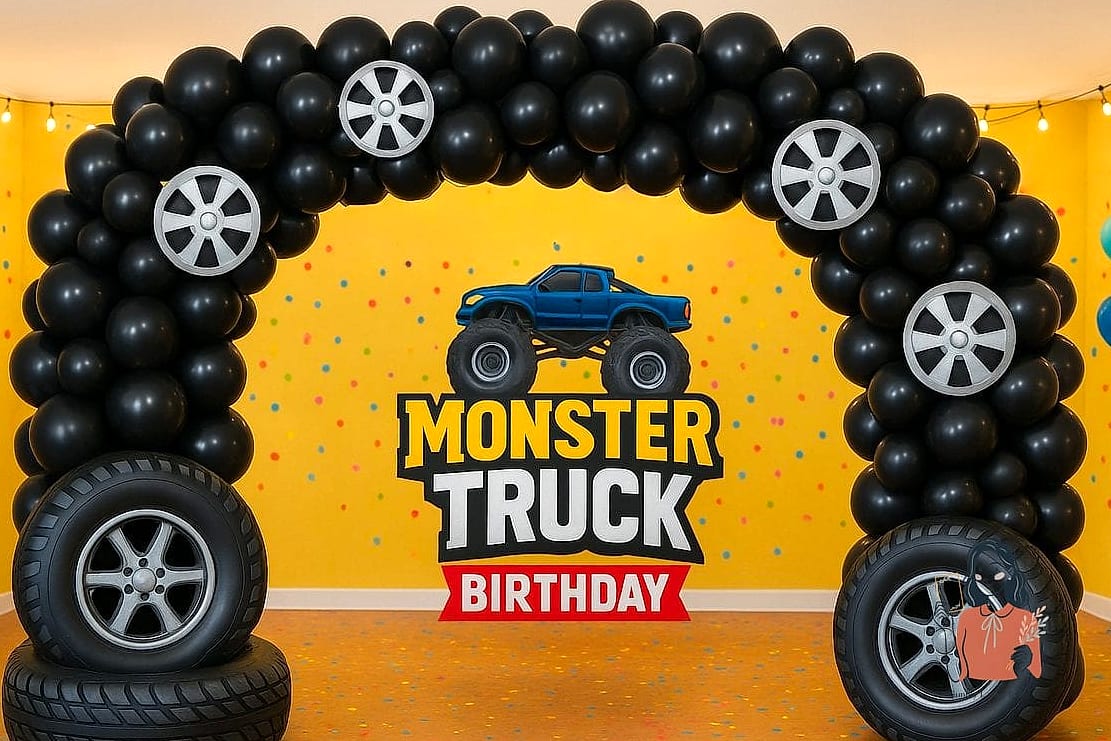 Truck Balloon Arch