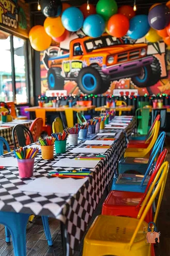Truck-Themed Table Settings