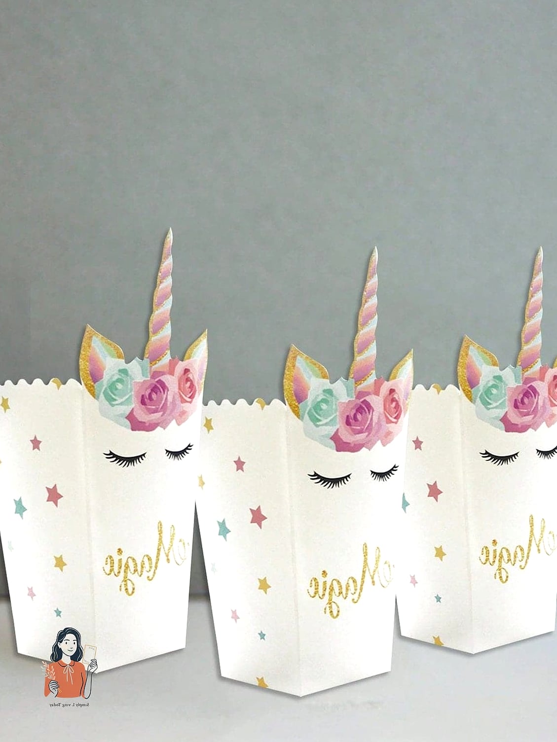 UNICORN POPCORN BOXES