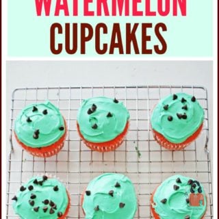 Watermelon Cupcakes For Summer!