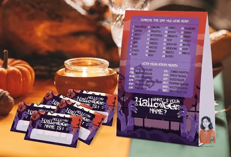 20 Fun Halloween Party Games Worth Stealing Right Now 4 What's Your Halloween Name Game