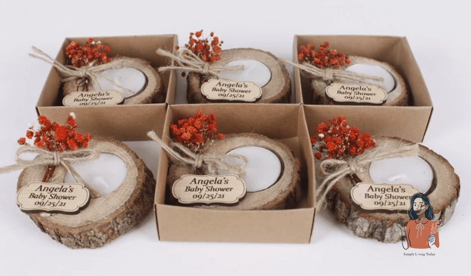 Wooden Candle Favors