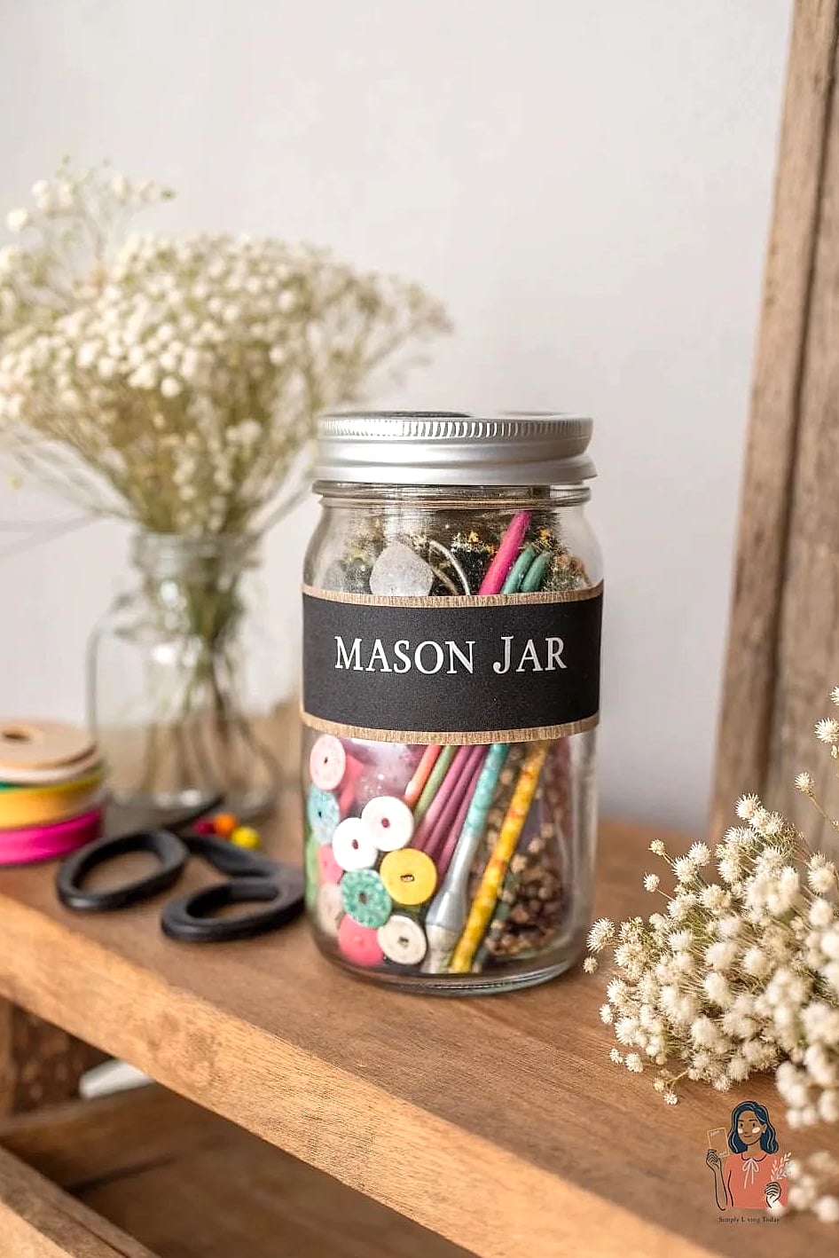 29 Life-changing Sewing Room Organization to Try This Weekend 27 Add a Chalkboard Label System