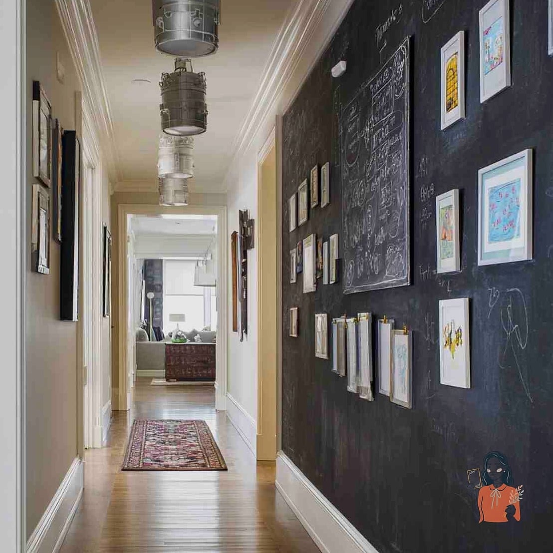 Add a Chalkboard or Whiteboard Panel Inside the Door