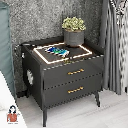 Add a Nightstand With Built-In Drawers
