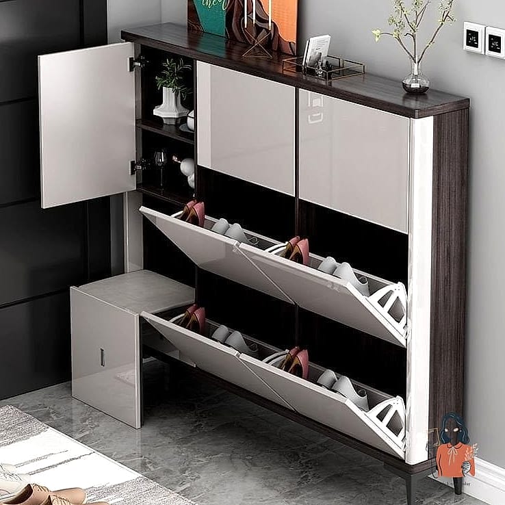 Add a Slim Shoe Rack for the Floor
