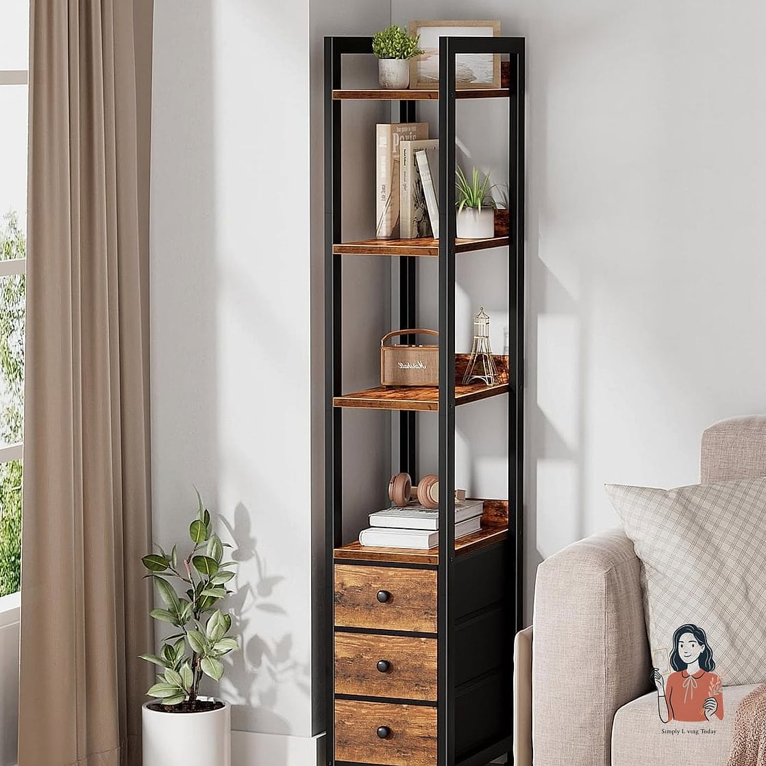 Add a Slim Bookshelf Instead of a Wide One