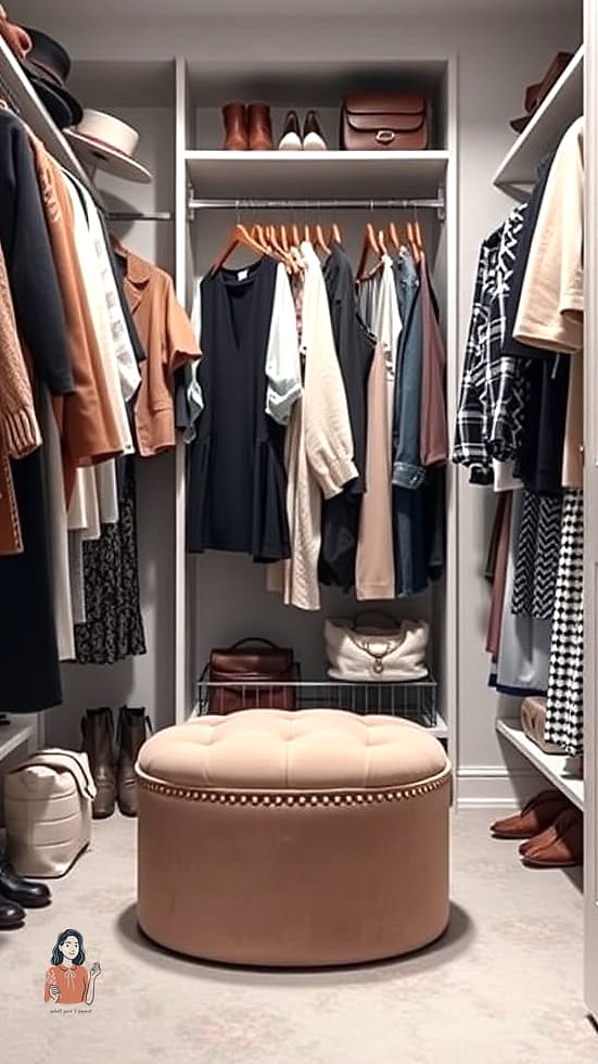 Add a Small Bench or Ottoman
