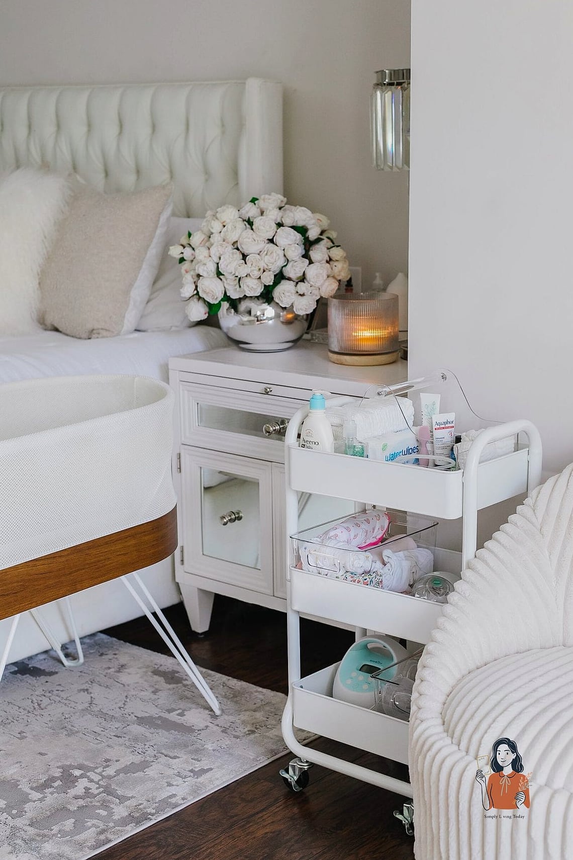 Add a Small Woven Basket Underneath