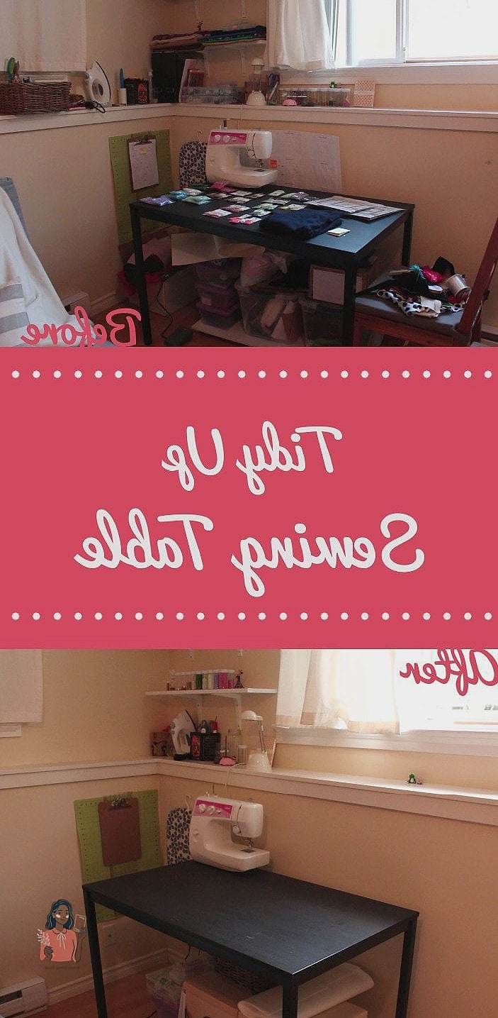29 Life-changing Sewing Room Organization to Try This Weekend 20 Add Under-Table Storage Bins