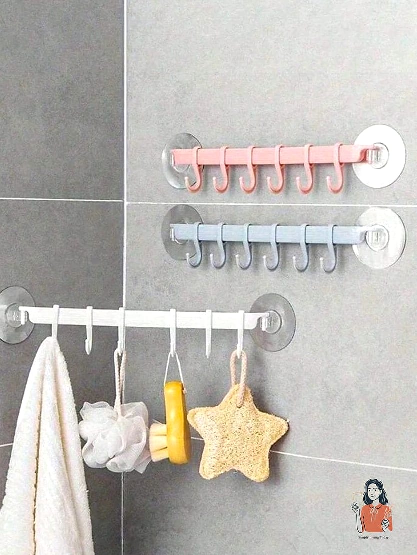 Adhesive Hooks for Cleaning Tools