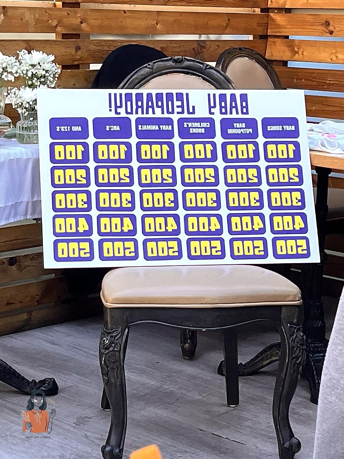 Baby Shower Trivia Board