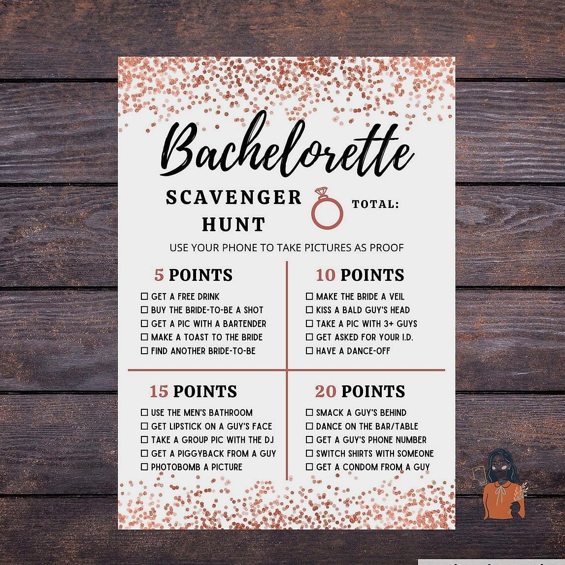 27 Fun Scavenger Hunt Ideas That Are Absolutely Guaranteed to Be a Hit 11 Bachelorette Party Scavenger Hunt