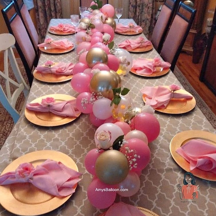 Balloon Garland Table Runner