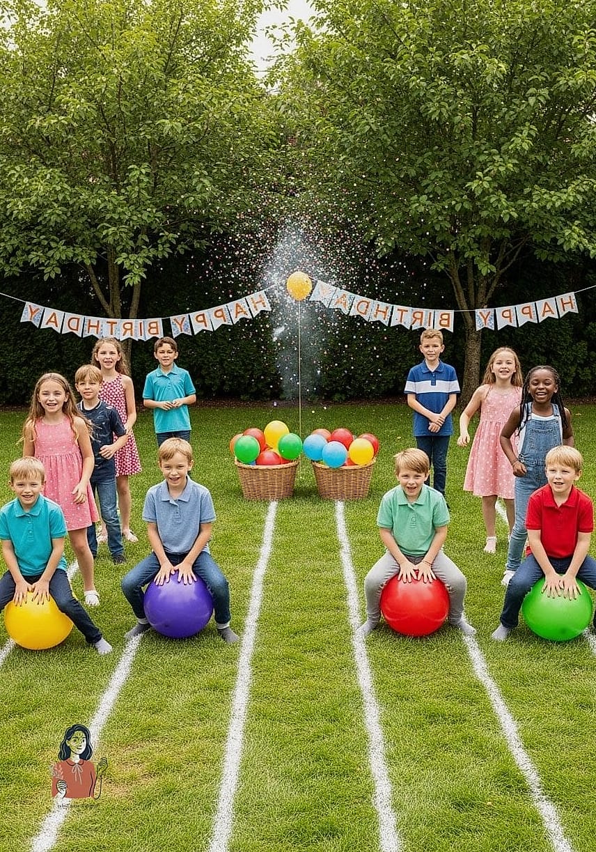 Balloon Pop Sit Relay