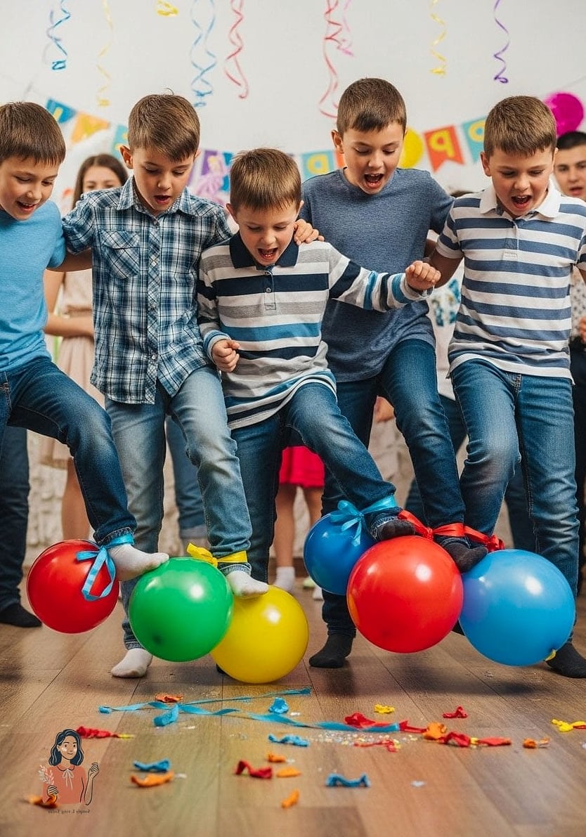20 Brilliant Indoor Games For Kids That Are Perfect for Any Occasion 20 Balloon Stomp