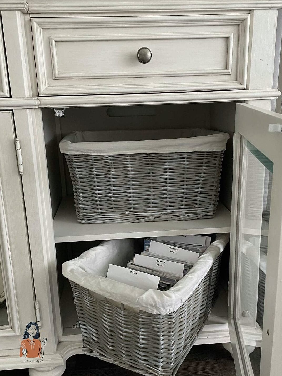 Basket Storage for Post-Event Cleanup