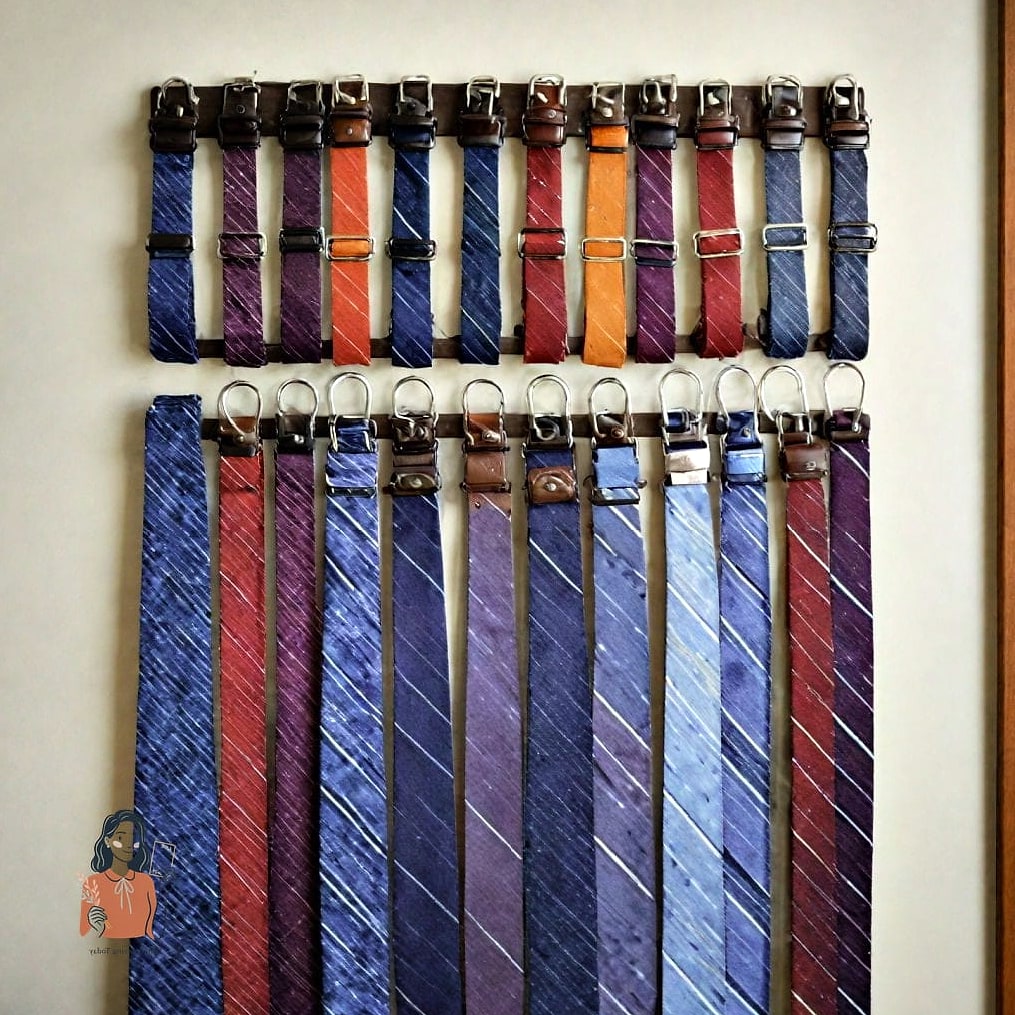23 Brilliant Behind The Door Organization That Actually Work 17 Belt and Tie Rack