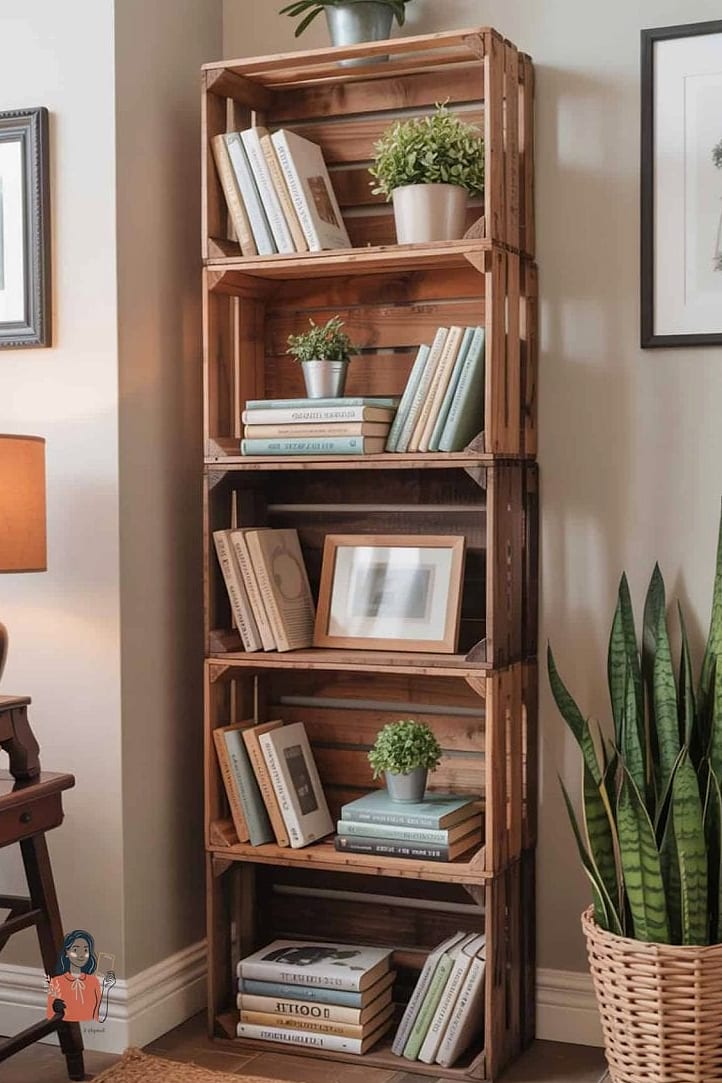 21 Clever Diy Bookshelf On a Budget 17 Bookshelf from Stacked Vintage Suitcaseless Trunks