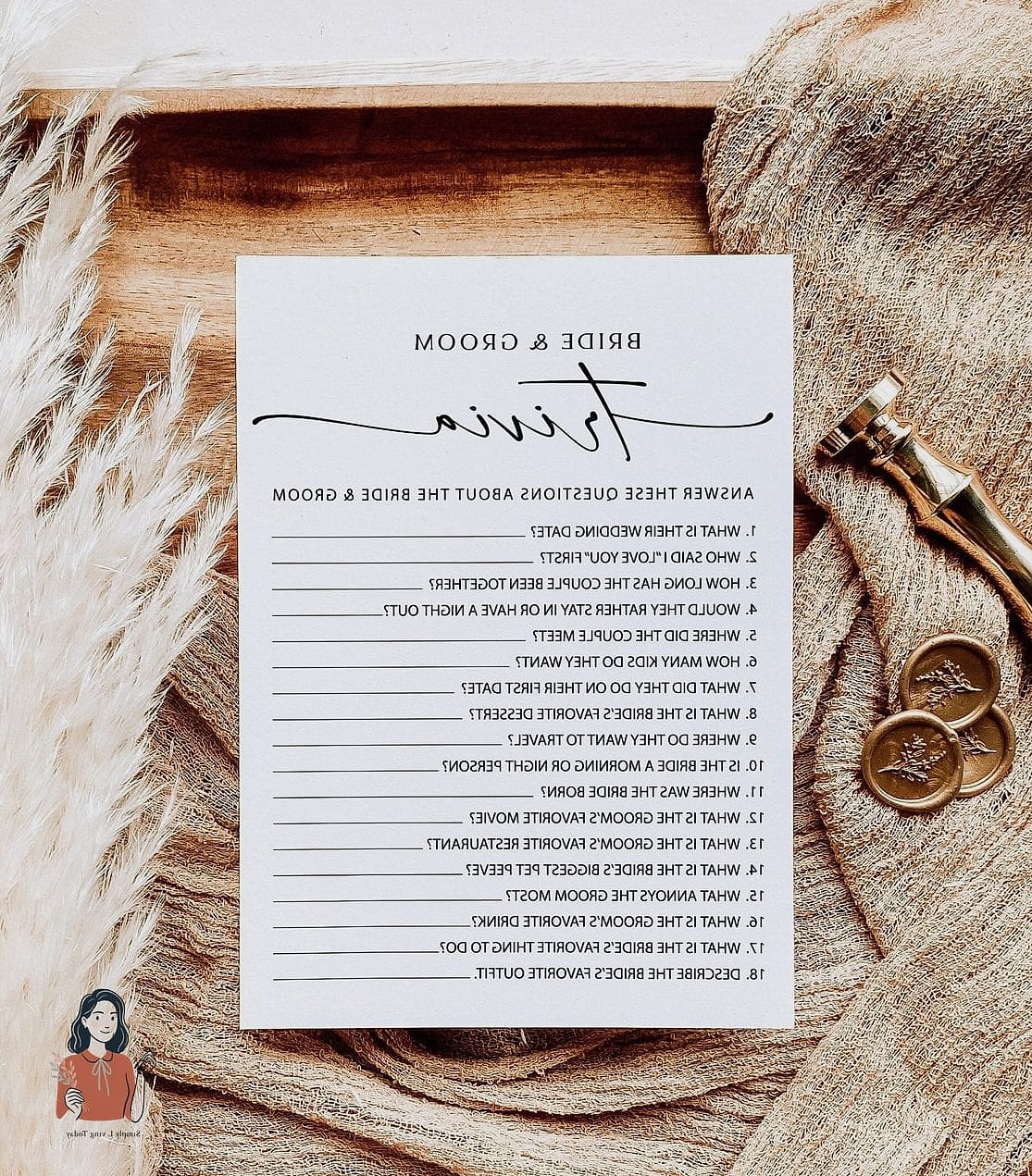 Bridal Shower Trivia Relay