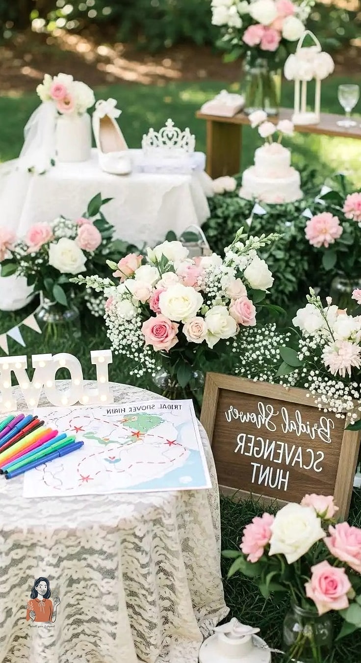 27 Fun Scavenger Hunt Ideas That Are Absolutely Guaranteed to Be a Hit 5 Bridal Shower Memory Hunt
