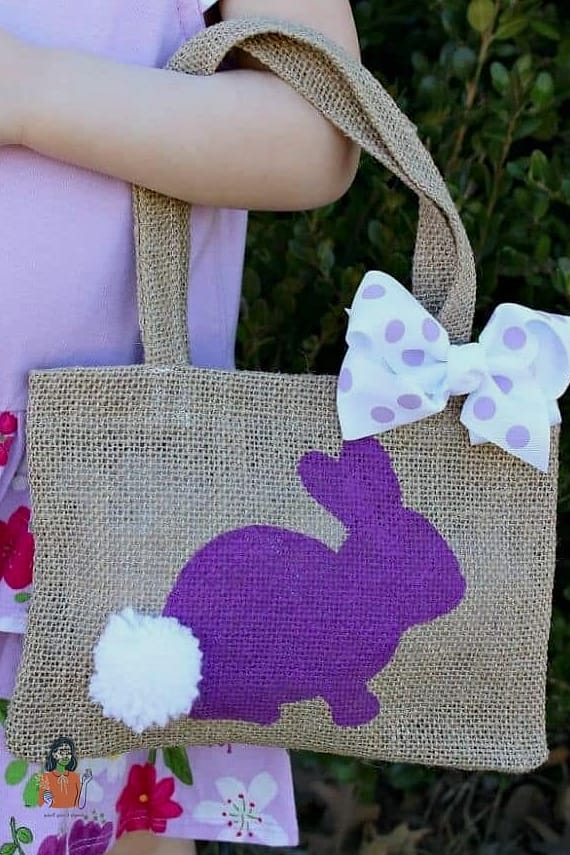 29 Amazing Diy Easter Basket That Will Transform Your Space 11 Burlap and Lace Basket