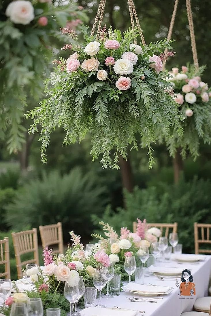 Cascading Floral Table Runner