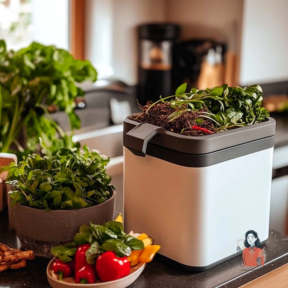 21 Amazing Diy Compost Bin That Will Transform Your Space 19 Ceramic Countertop Compost Crock