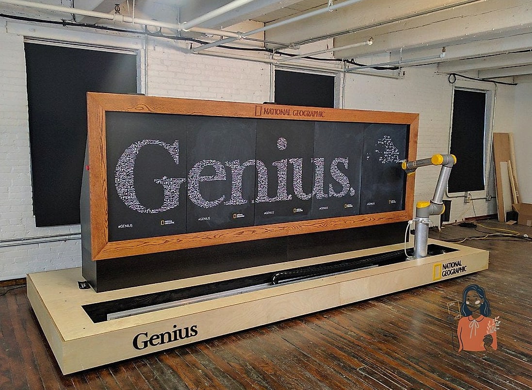 Chalkboard Easel Setup