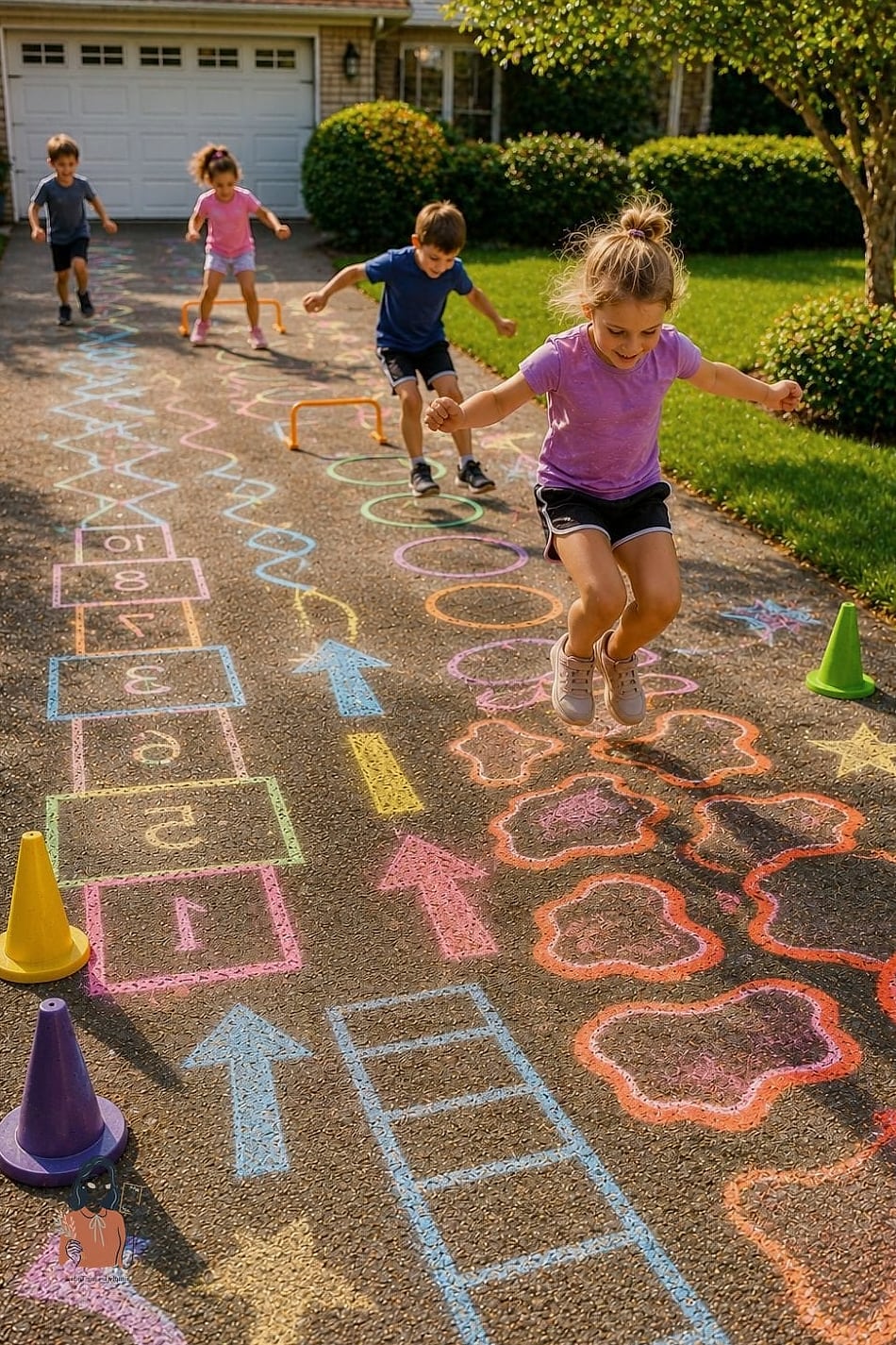 Chalk Obstacle Course