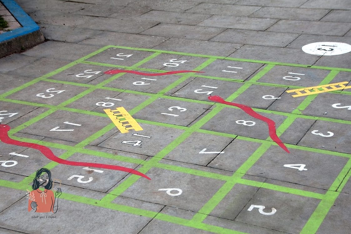 Chalk Snakes and Ladders