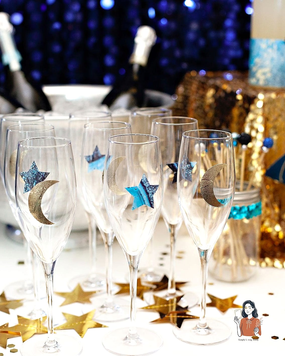 Champagne Bar With Handwritten Tags