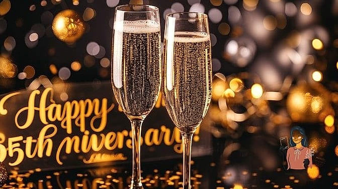 Champagne Toast Wall