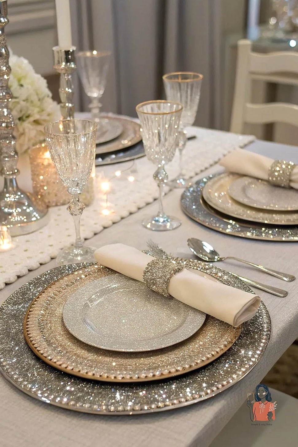Charger Plates With Textured Napkins