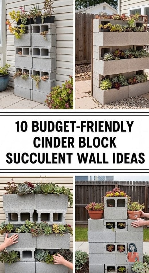 The Cinder Block and Wood Plank Rack