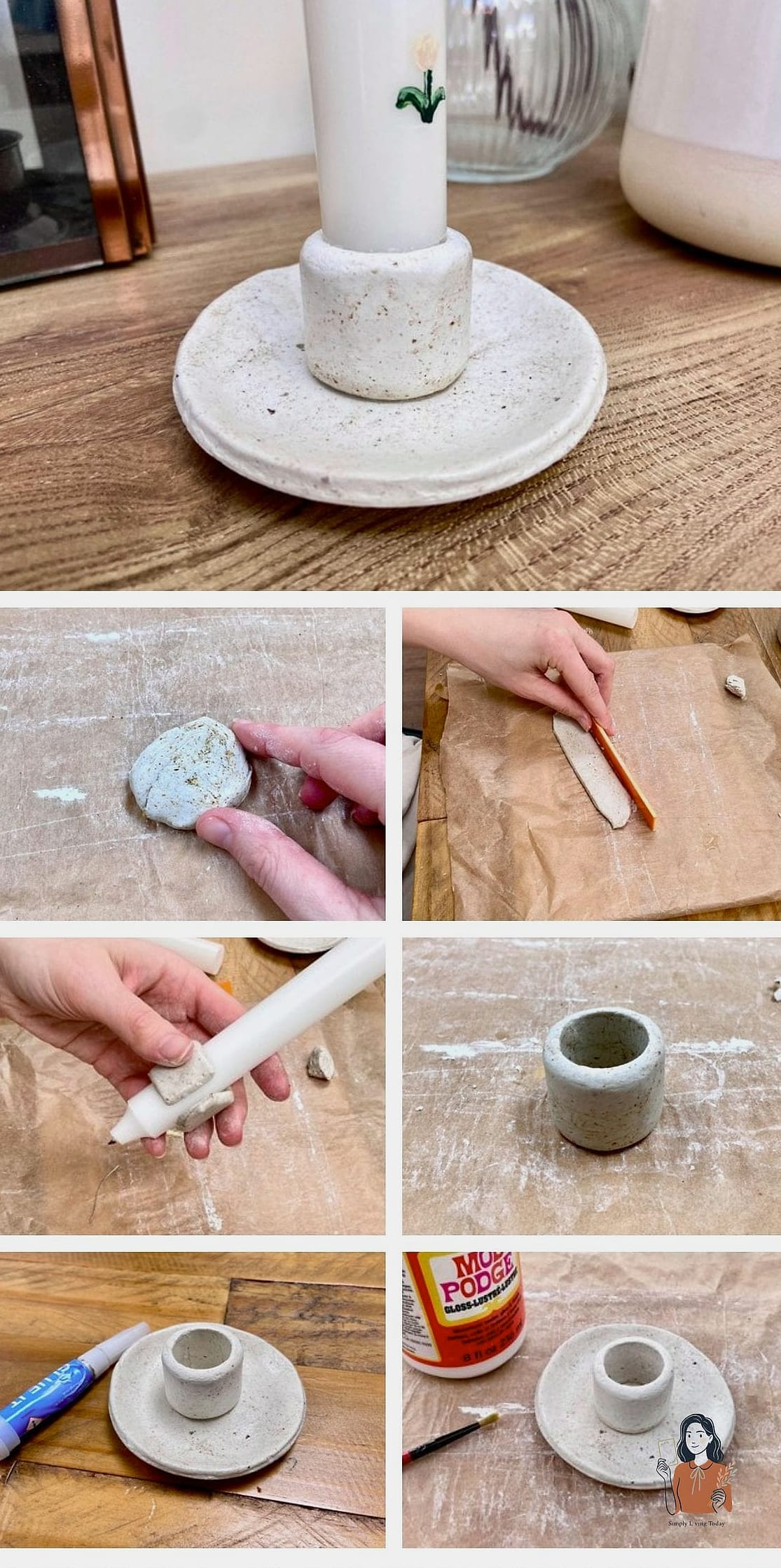 21 Easy Diy Candle Holders You Can Make This Weekend 10 Clay Pinch Pot Holders