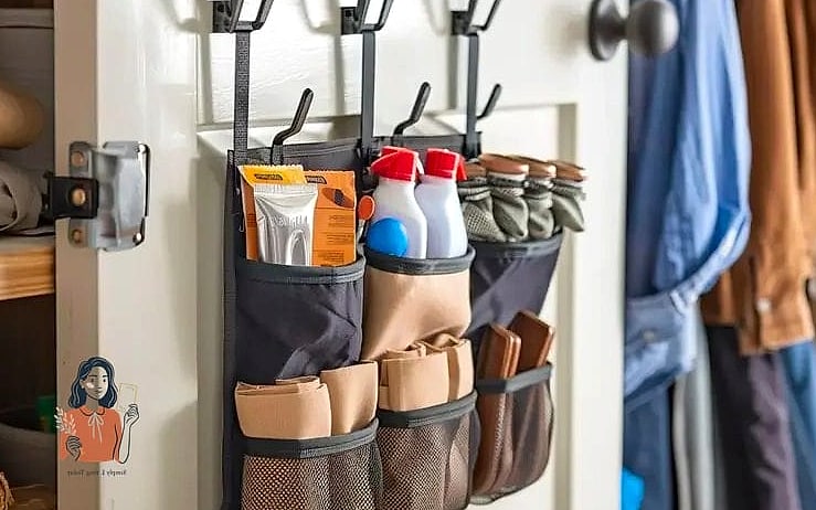 23 Brilliant Behind The Door Organization That Actually Work 7 Cleaning Caddy Door Rack