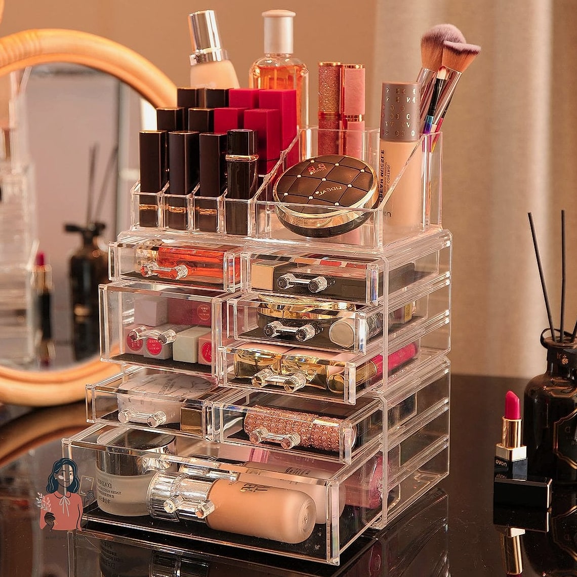 30 Genius Diy Makeup Organizer That Look Professional 31 Clear Stackable Makeup Cases