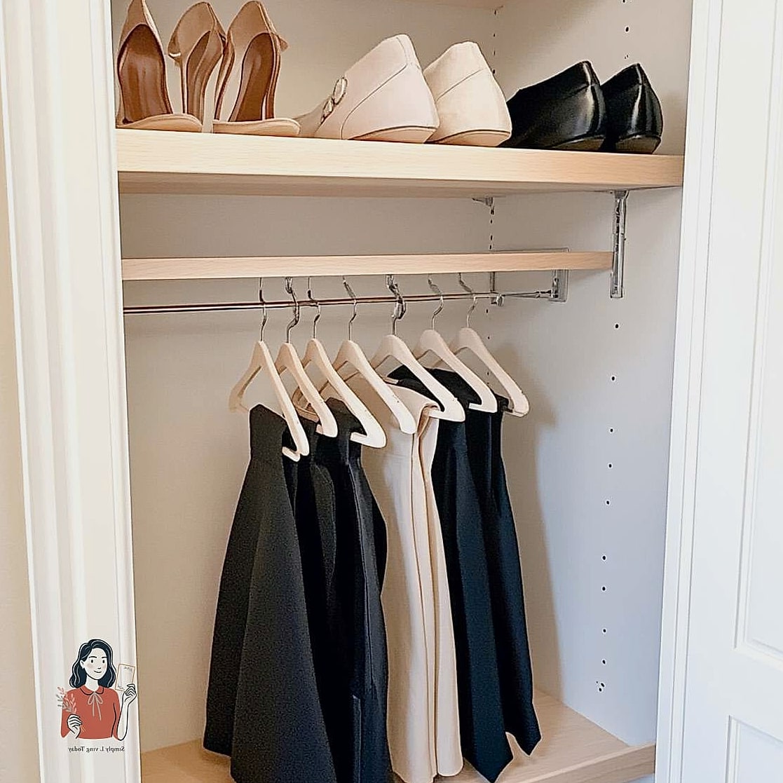 22 Brilliant DIY Shoe Rack Ideas to Finally Organize Your Closet 14 Closet Rod Extension Rack