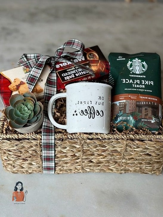 20 Clever Diy Gift Basket Ideas On a Budget 3 The Coffee Lover's Basket