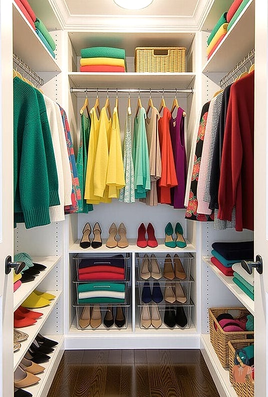 Color-Code Your Closet by Category and Shade