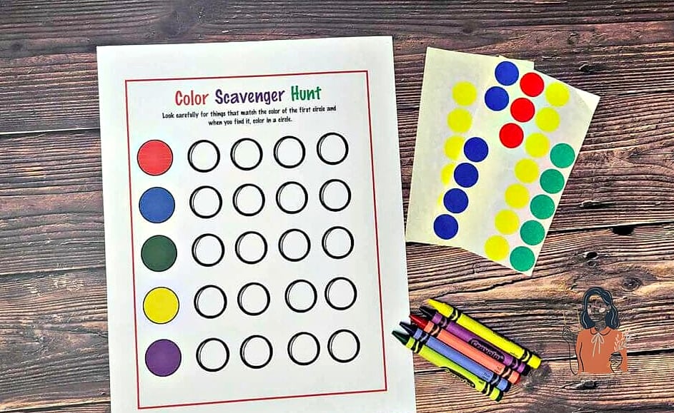 27 Fun Scavenger Hunt Ideas That Are Absolutely Guaranteed to Be a Hit 16 Color-Matching Hunt