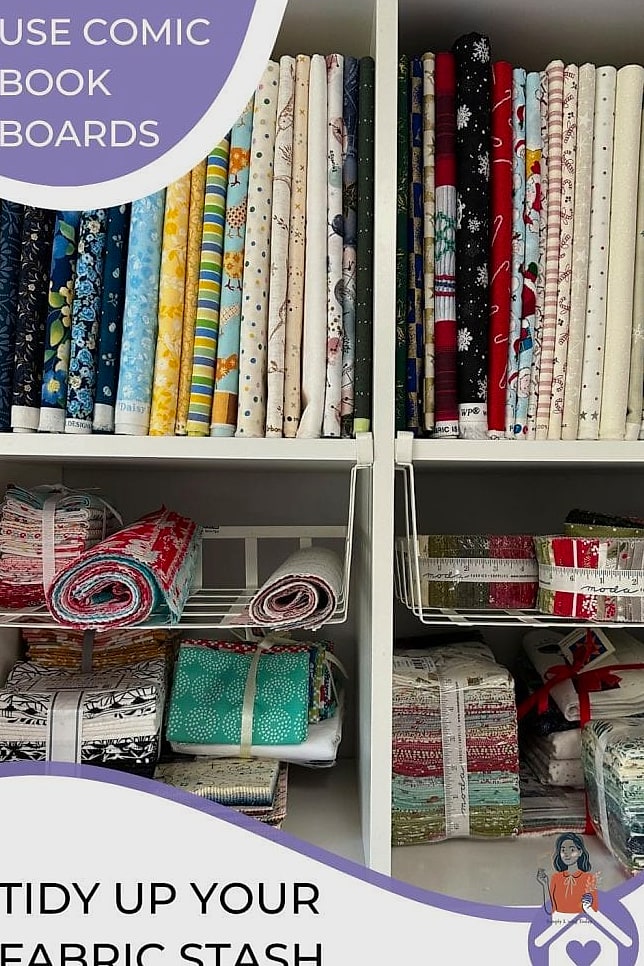24 Smart Fabric Storage That Actually Work 3 Comic Book Boards for Folded Fabric