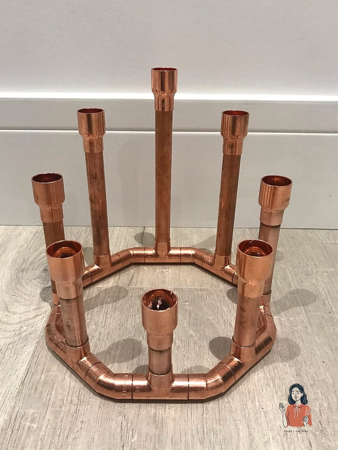 21 Easy Diy Candle Holders You Can Make This Weekend 16 Copper Pipe Candle Stands