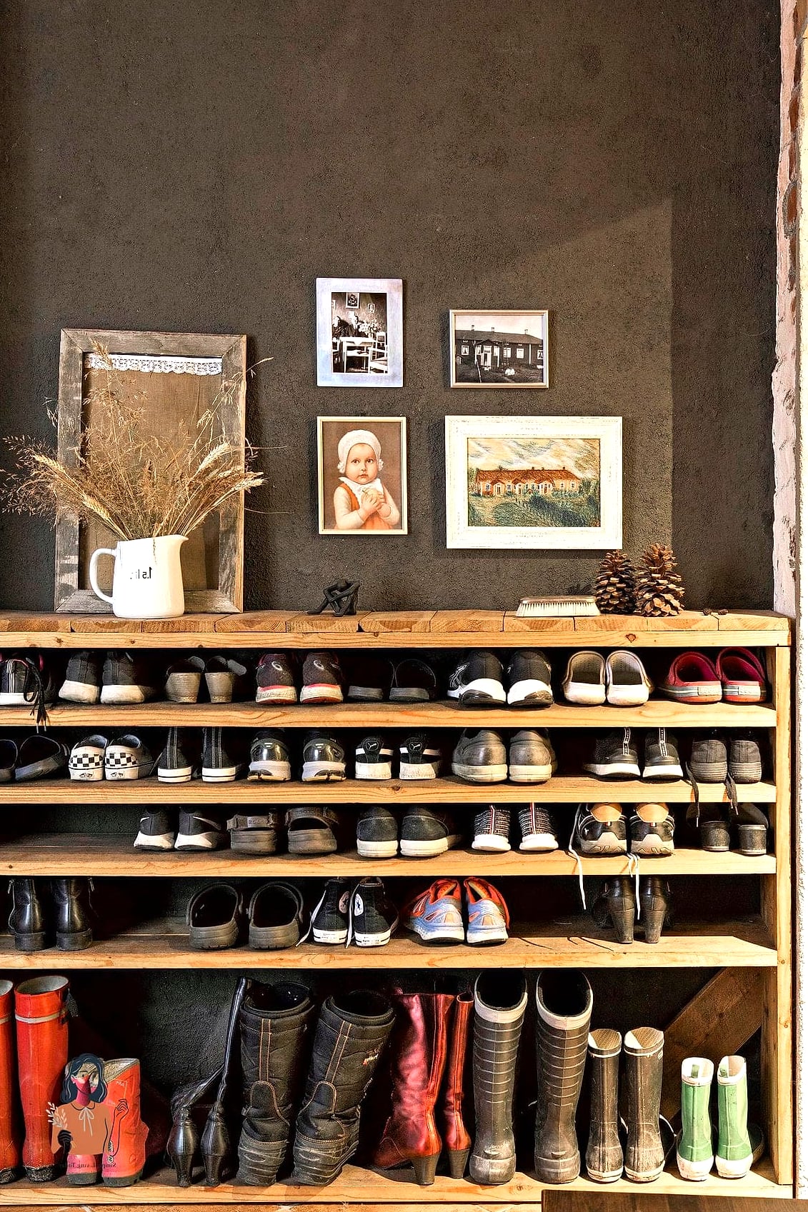 22 Brilliant DIY Shoe Rack Ideas to Finally Organize Your Closet 20 Corner Shoe Rack