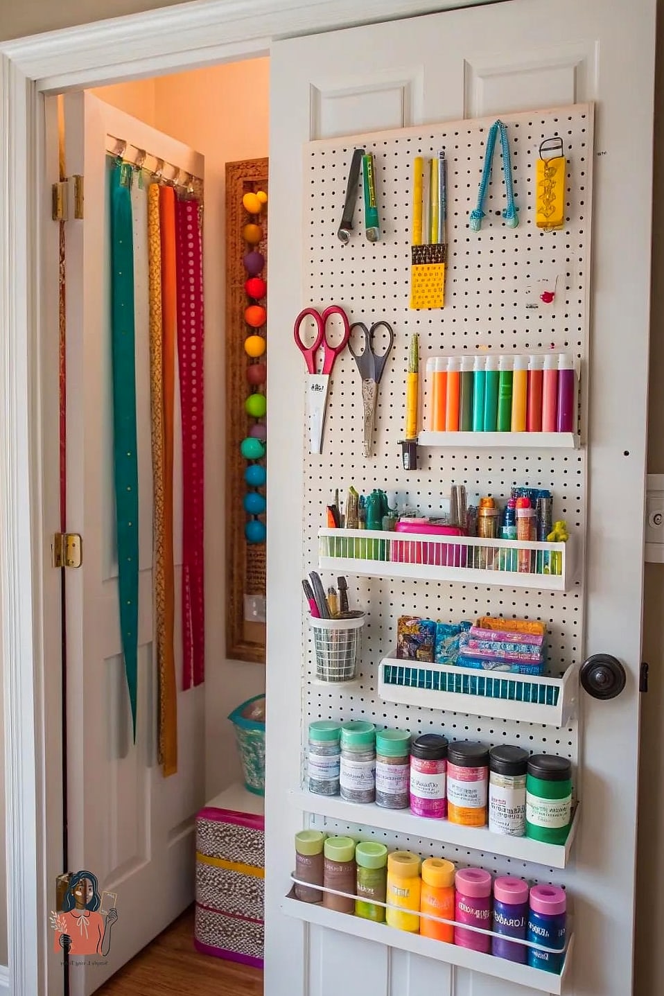 23 Brilliant Behind The Door Organization That Actually Work 16 Craft Supply Rolling Cart Alternative