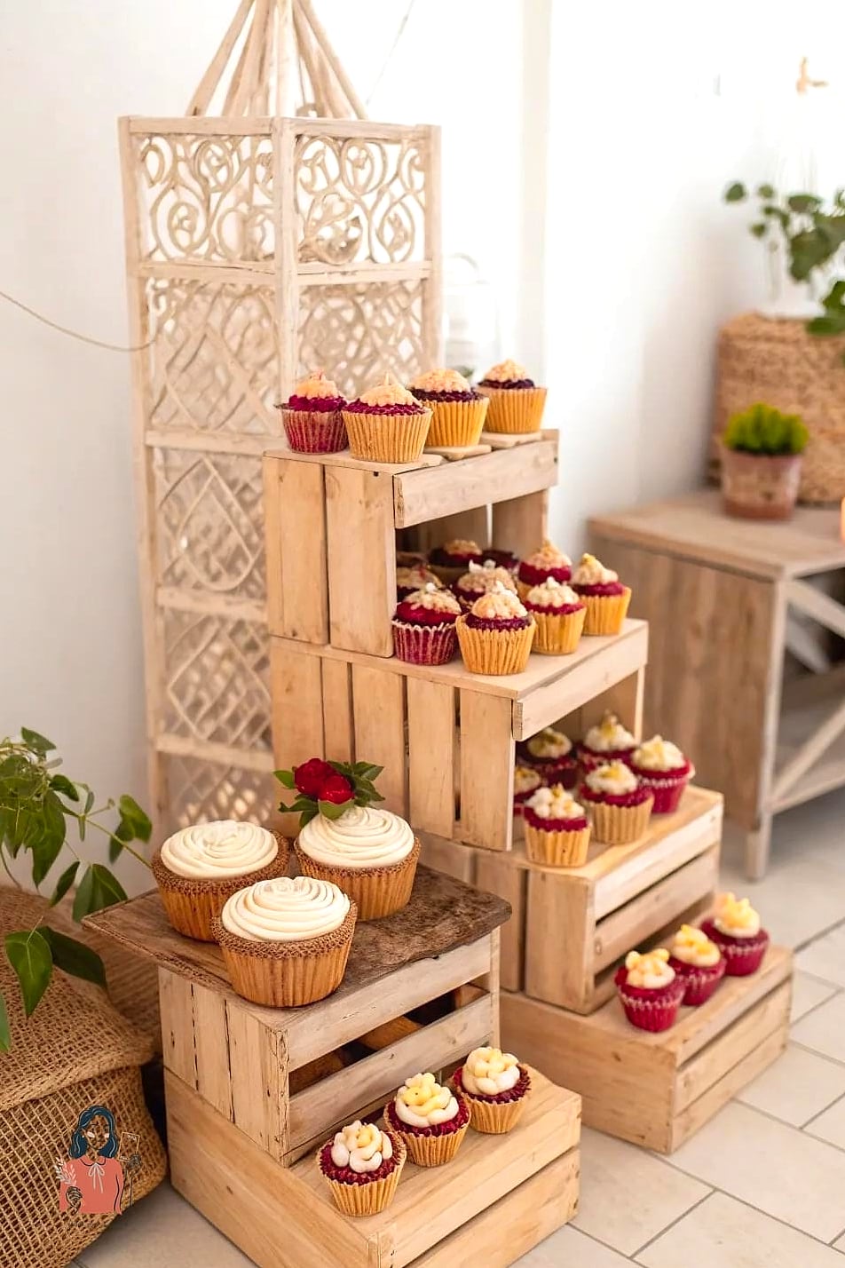 30 Simple Diy Cupcake Stand That Are Going Viral on Pinterest 28 Crate Stand for Rustic Weddings