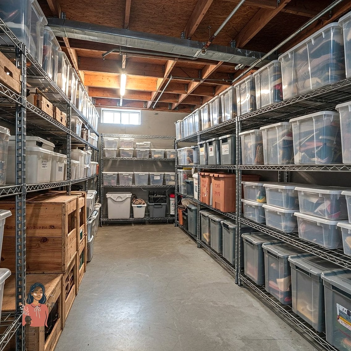 25 Brilliant Basement Organization Tips to Reclaim Your Space 8 Create a Dedicated Holiday Decor Zone
