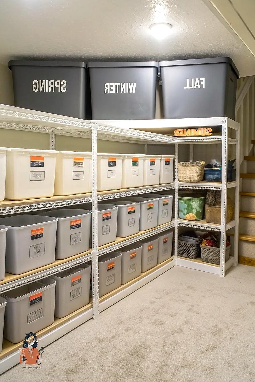 25 Brilliant Basement Organization Tips to Reclaim Your Space 13 Create a Seasonal Rotation System