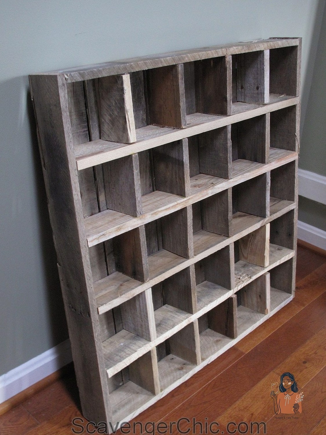 Cubby Shelf From Stacked Crates